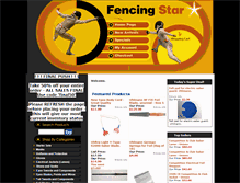 Tablet Screenshot of fencingstar.com